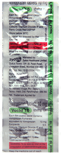 Vocid 10 Tablet 10 Vocid 10 Tablet 10