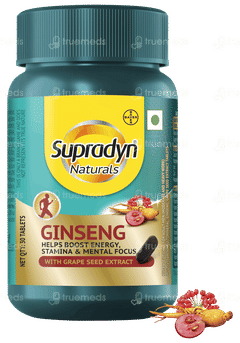 Supradyn Naturals Ginseng With Grape Seed Extract Tablet 30