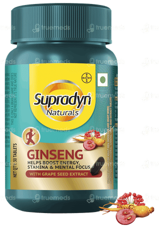 Supradyn Naturals Ginseng With Grape Seed Extract Tablet 30