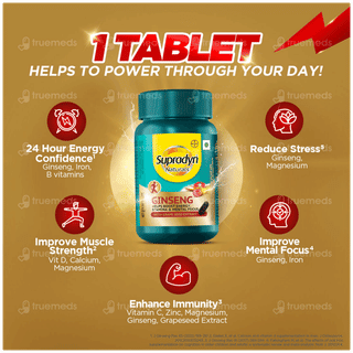 Supradyn Naturals Ginseng With Grape Seed Extract Tablet 30