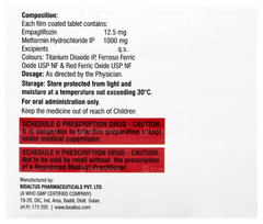 Empagligen M 12.5/1000 Tablet 10 Empagligen M 12.5/1000 Tablet 10