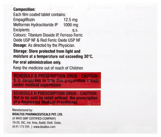 Empagligen M 12.5/1000 Tablet 10