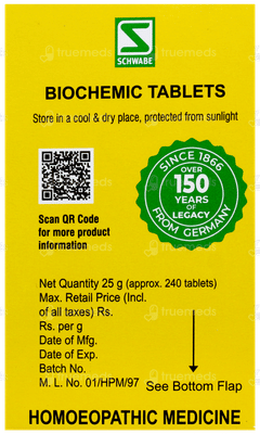 Dr Willmar Schwabe Magnesium Phosphoricum 6x Biochemic Tablet 25gm