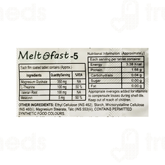 Meltofast 5 Tablet 10