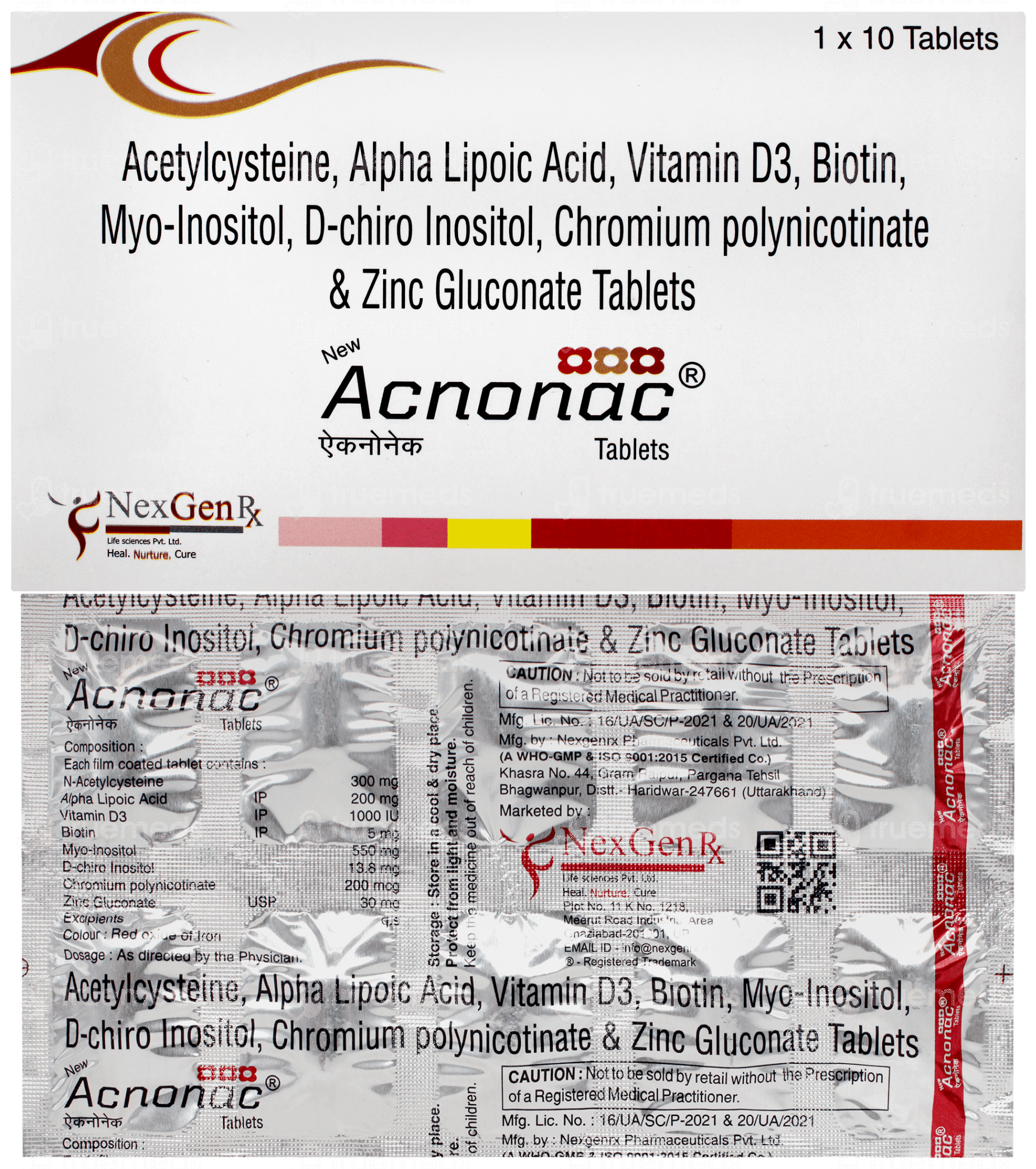Acnonac New Tablet 10 - Uses, Side Effects, Dosage, Price | Truemeds