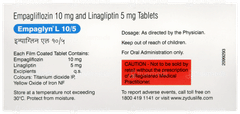 Empaglyn L 10/5 Tablet 10 Empaglyn L 10/5 Tablet 10
