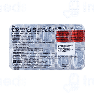 Cospiaq Met 12.5mg/1000mg Tablet 10