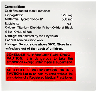Empasmart Met 12.5/500 Tablet 10