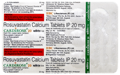 Cardirose 20 Tablet 15 Cardirose 20 Tablet 15