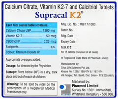 Supracal K2 Tablet 15