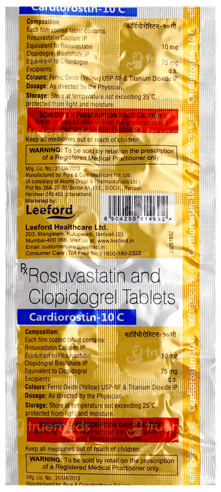 Cardiorostin 10 C Tablet 10