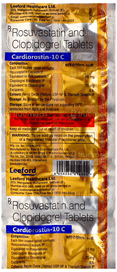 Cardiorostin 10 C Tablet 10 Cardiorostin 10 C Tablet 10