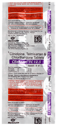 Cilaheart Tc 12.5 Tablet 10 Cilaheart Tc 12.5 Tablet 10