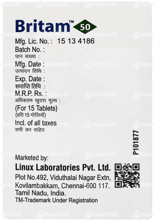 Britam 50 Tablet 15
