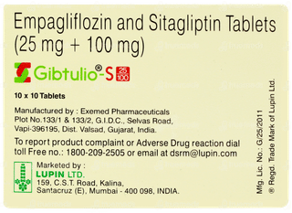 Gibtulio S 25/100 Tablet 10