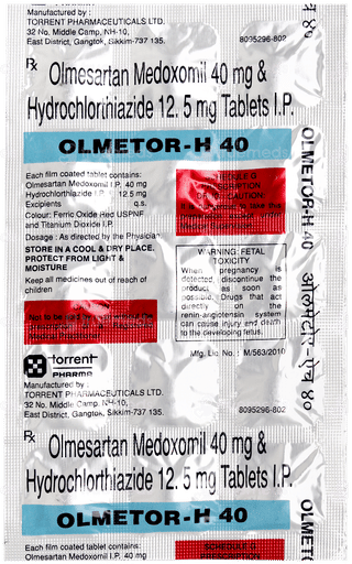Olmetor H 40 Tablet 15