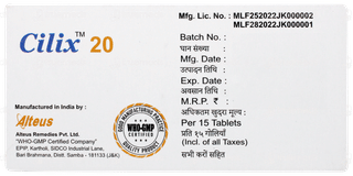 Cilix 20 Tablet 15
