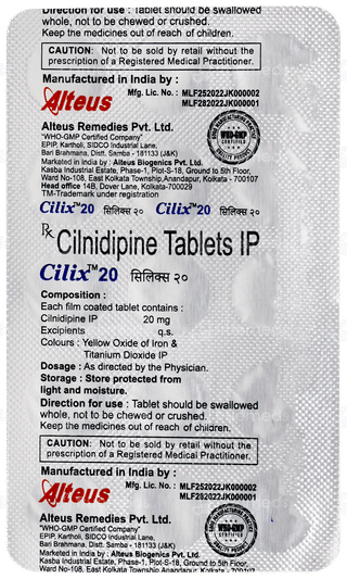 Cilix 20 Tablet 15