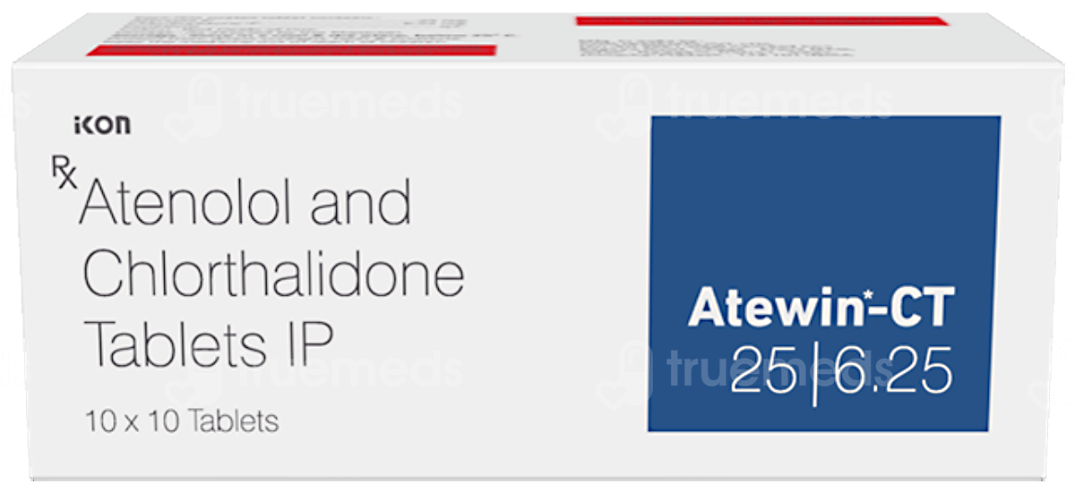 Atewin Ct 25625 Tablet 10 - Uses, Side Effects, Dosage, Price | Truemeds