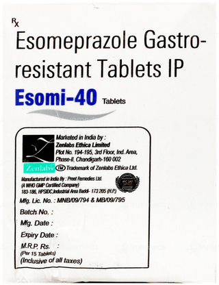 Esomi 40 Tablet 15