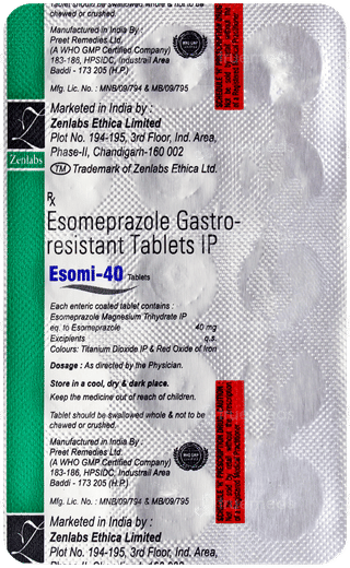 Esomi 40 Tablet 15