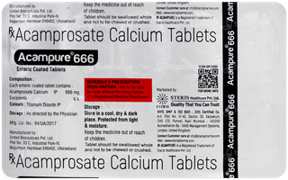 Acampure 666 Tablet 10 - Uses, Side Effects, Dosage, Price | Truemeds