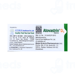 Atovastrin D3 Tablet 10 Atovastrin D3 Tablet 10