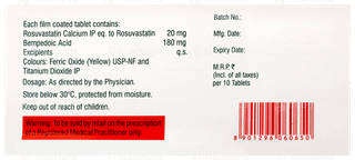 Rosuvas B 20 Tablet 10