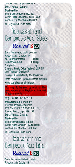 Rosuvas B 20 Tablet 10