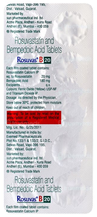 Rosuvas B 20 Tablet 10