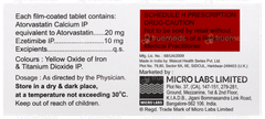 Avas Ez 20mg/10mg Tablet 10 Avas Ez 20mg/10mg Tablet 10