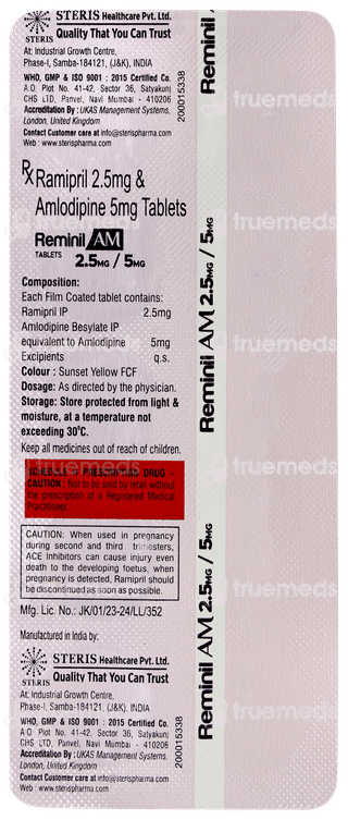 Reminil Am 2.5mg/5mg Tablet 10