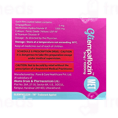 Gliempaflozin Met 5mg/1000mg Tablet 10