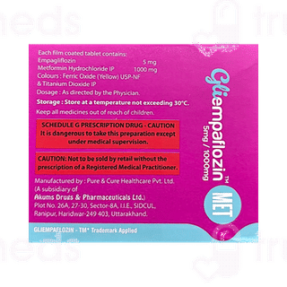 Gliempaflozin Met 5mg/1000mg Tablet 10