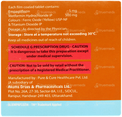 Gliempaflozin Met 5mg/500mg Tablet 10