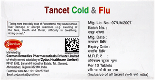 Tancet Cold & Flu Tablet 10