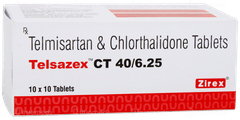 Telsazex Ct 40/6.25 Tablet 10 Telsazex Ct 40/6.25 Tablet 10