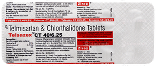 Telsazex Ct 40/6.25 Tablet 10