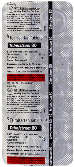 Telmistrum 80 Tablet 10