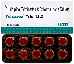 Telsazex Trio 12.5 Tablet 10 Telsazex Trio 12.5 Tablet 10