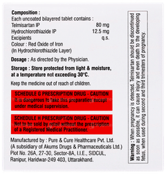Telsazex H 12.5/80 Tablet 10 Telsazex H 12.5/80 Tablet 10