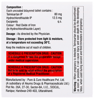 Telsazex H 12.5/80 Tablet 10
