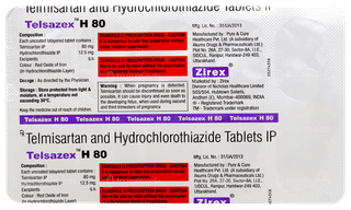 Telsazex H 12.5/80 Tablet 10