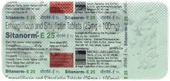 Sitanorm E 25mg Tablet 10