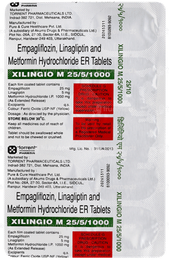 Xilingio M 25/5/1000mg Tablet 10