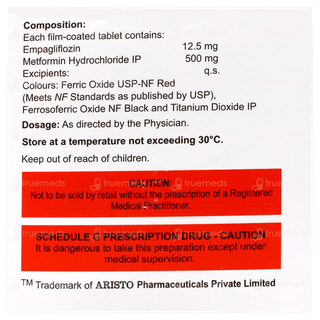 Empatrol M 12.5/500mg Tablet 10