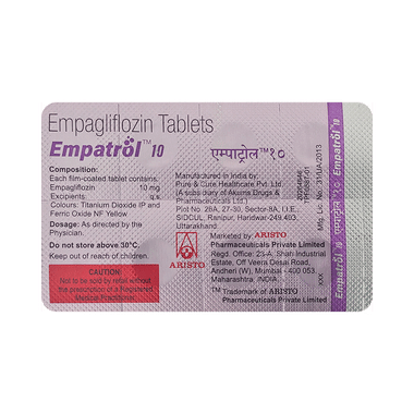Empator Empatrol 10 Tablet 10 - Uses, Side Effects, Dosage, Price | Truemeds