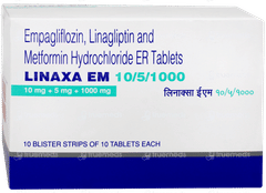 Linaxa Em 10/5/1000 Tablet 10