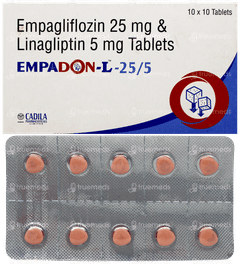 Empadon L 25/5mg Tablet 10