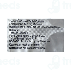Empaone M Er 12.5/1000mg 10 Tablet Empaone M Er 12.5/1000mg 10 Tablet